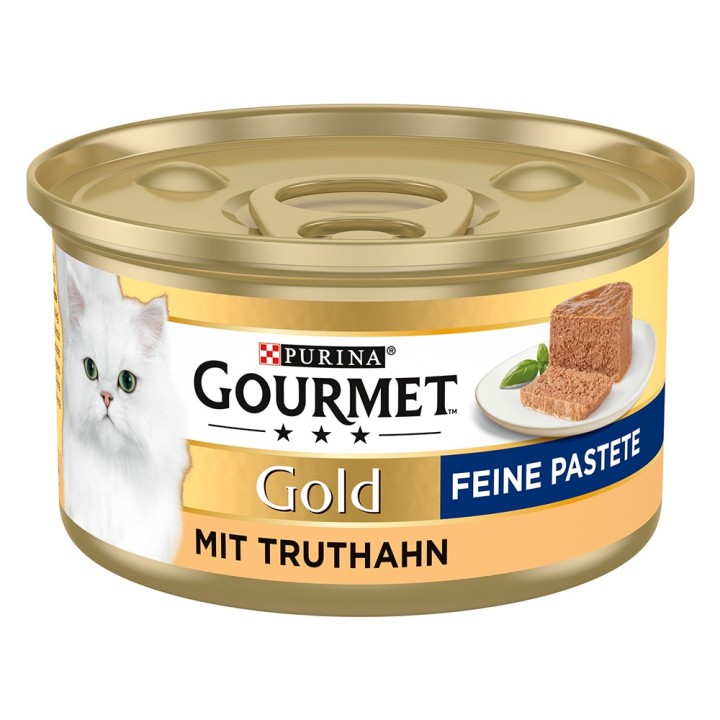 Gourmet Gold Feine Pastete 12 x 85 g - Truthahn