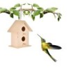 Hölzernes Vogelhaus zum Aufhängen, Nistkasten, Vogelhaus für Gartendekorationen im Freien