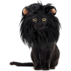 Haustierperücke für Hunde und Katzen, Haar, Kopfbedeckung, Cosplay-Kostüm für Weihnachten, Halloween-Party