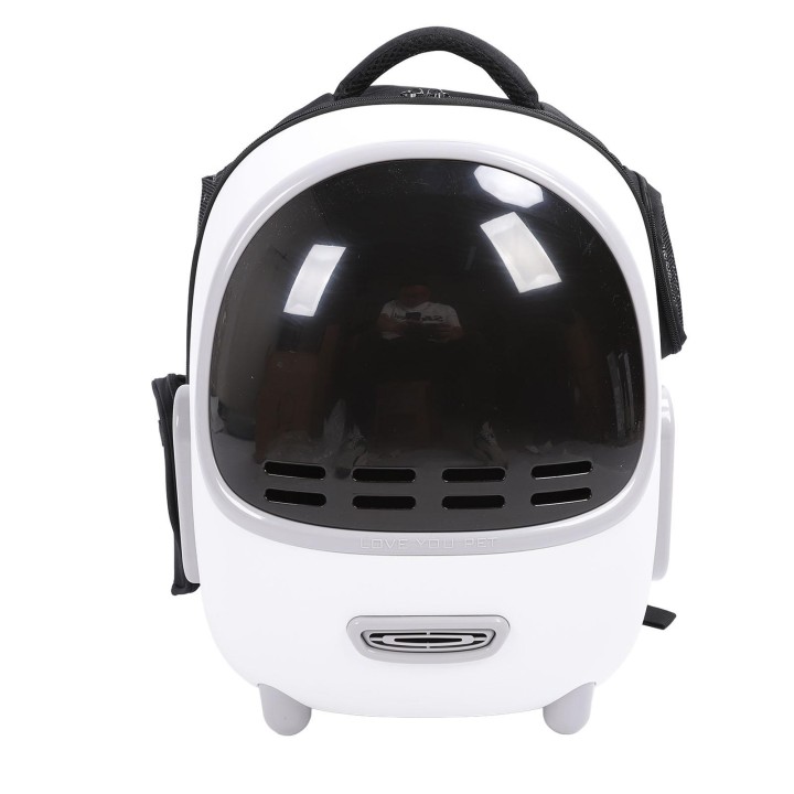 Katzen-Rucksackträger, transparentes Fenster, atmungsaktiv, bequem zu tragen, vielseitige Katzen-Raumkapsel