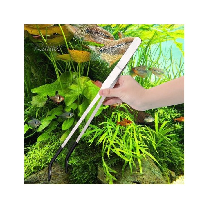 Fütterungszange aus Edelstahl für Reptilien mit Gummispitze, lang, gerade, gebogen, Pinzette, Bartagamen, Schlangen, Tank-Zub