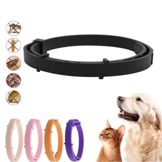 Insektenschutz Zeckenschutzhalsband Verstellbares Hundepheromonhalsband zur Vorbeugung schwarz