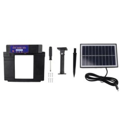 Automatischer Hühnerstall-Türöffner Anti-Pinch IP45 Wasserdicht Solarbetriebene Geflügelstalltür mit schwarz