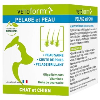 Komplement Alimentaire - Vetoform - Pelage et Peau - 100g - Chien - Peau Irritée