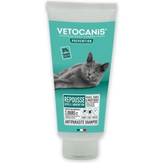 Shampoing anti-puces - VETOCANIS - Répulsif Chat 300ml