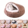 2024 Neues halbgeschlossenes Katzenbett Tiefschlaf Halbgeschlossenes Katzenbett Mehrzweck-Haustiermatte Plüsch Rundes Haustie
