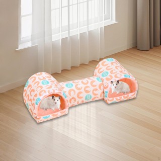 Hamsterbett von India, weich, bequem, Kleintierhaus, Kaninchentunnel, für Mäuse rosa