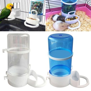 Neu Kunststoff Anti Splash Food Dispenser Vogel Feeder Vogel der Container Vogel Feeder weiß