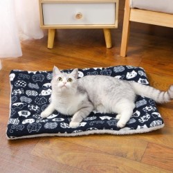 Verdicken Sie die Katzenmatte, atmungsaktive Flanell-Katzenschlafmatte, weiches Hundekissen für kleine Hunde, warme Winterkat