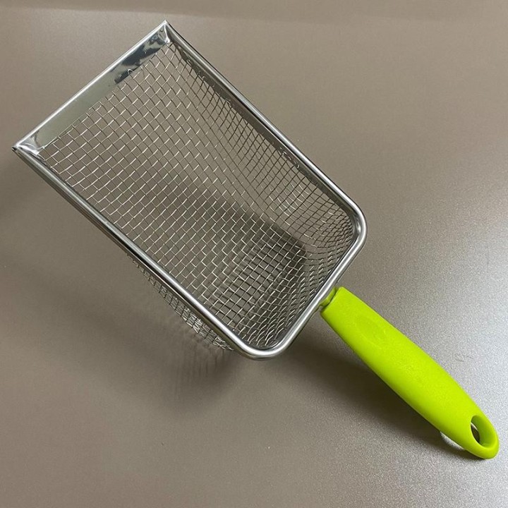 Haustier-Reinigungswerkzeuge Edelstahl Kotschaufel Netz Katzenstreuschaufel Reptilien Eidechsen Sandschaufel Maschensieb Kotl