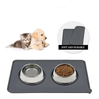 Silikon-Futtermatte für Haustiere, Tischset für Napfe, Futternapf-Futtermatten, rutschfestes Tablett für Hunde und Katzen, le