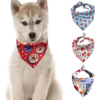 Haustier Halstuch Mode Druck Dress-up Zubehör Dreieck Schal Hund Bandana Sommer Katze Lätzchen Kragen schwarz