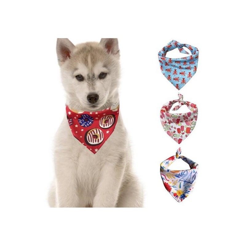 Haustier Halstuch Mode Druck Dress-up Zubehör Dreieck Schal Hund Bandana Sommer Katze Lätzchen Kragen schwarz