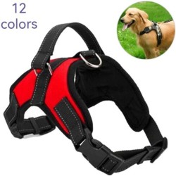 Hundegeschirr-Leine-Set, verstellbar, reflektierend, Brustgeschirr für Hunde, Katzen, Outdoor-Walking, Mesh-Haustierweste, Kr