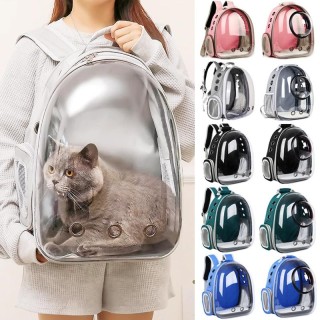 Tragerucksack für Haustiere und Katzen, tragbar, transparent, Raumkapsel-Rucksack für kleine Tiere, Welpen, Hunde, Tragetasch