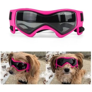 Hundesonnenbrille, Haustierbrille, bequem, weich, leicht zu tragen, verstellbare Brille schwarz