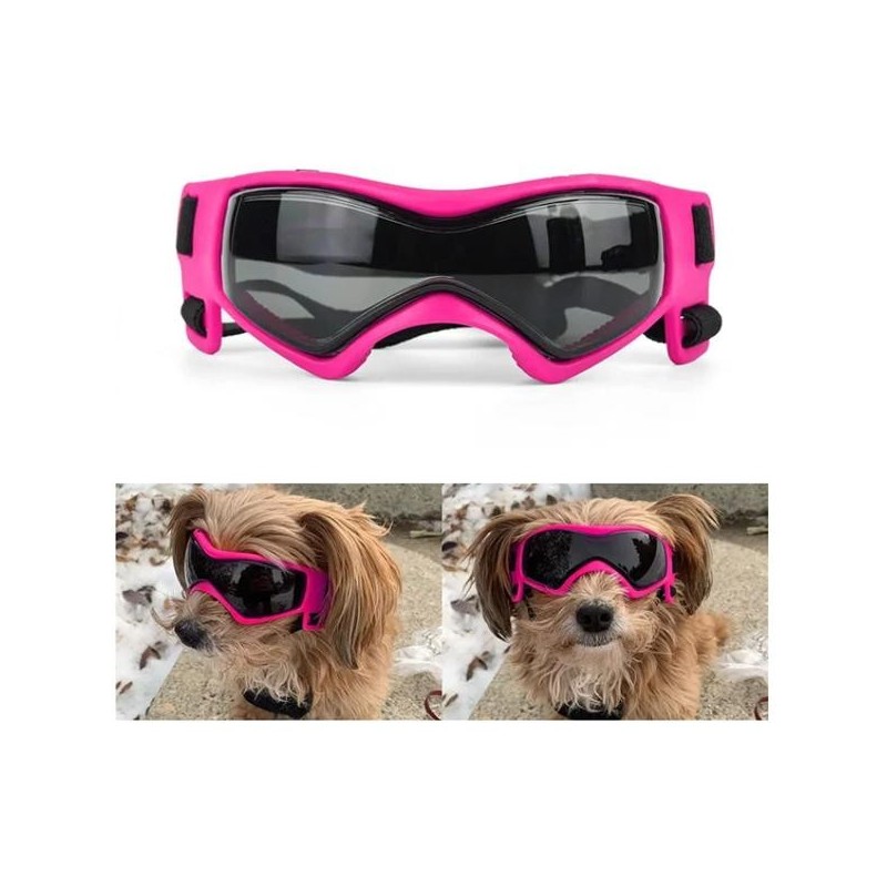 Hundesonnenbrille, Haustierbrille, bequem, weich, leicht zu tragen, verstellbare Brille schwarz