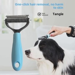 Teddy Entwirrungskamm für Hunde und Katzen - Doppelseitiges Haarbürstenartefakt 11 teeth