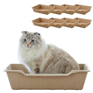 ECO CAT TRAY 3 Stück x 3 Sets Von Tierärzten empfohlen Maße Breite cm x Tiefe 35 cm x Höhe cm Recyclingpapier Katzentoilette