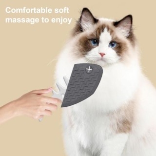 Fischgrätenförmige Katzenbürsten für Hauskatzen, Tierhaarentfernung, Entwirrungsbürste, ergonomischer Griff, Katzenpflegekamm