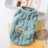Gedrehte doppelseitige Fleece-Hundeweste – gemütliches Haustier-Sweatshirt für Herbst und Winter L gelb