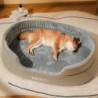 Verdickendes Hundebett für vier Jahreszeiten, quadratische Hundematte aus Plüsch, für kleine, mittelgroße und große Hunde, Sc