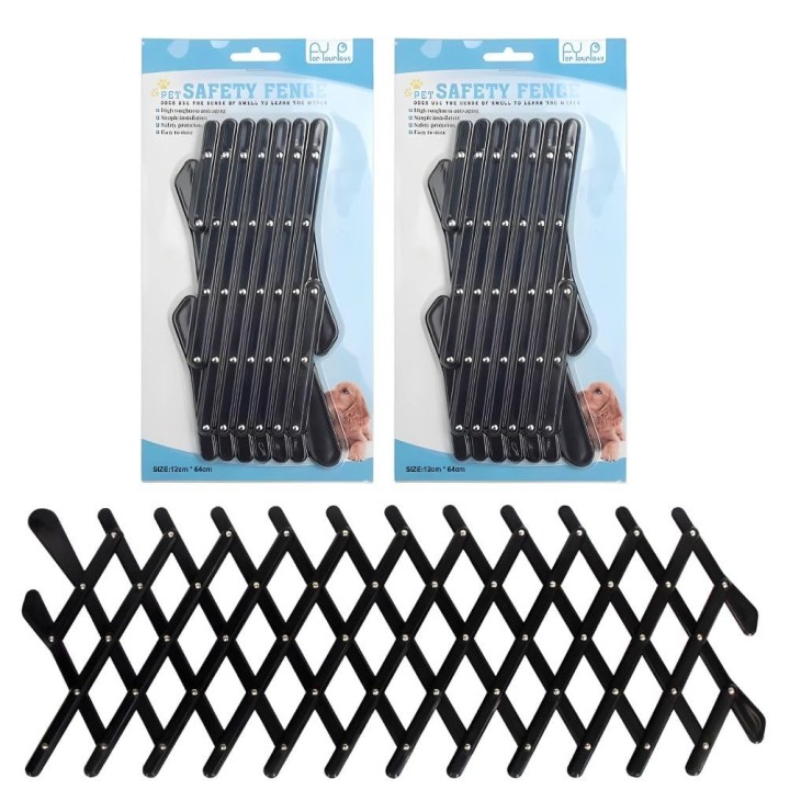 Haustier-Autofensterzaun, Hundefenster-Sicherheitsschutz, verstellbarer Schutzzaun, atmungsaktiv, tragbar, 2 Größen, Einzelar