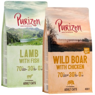 Probiermix Purizon 2 x 400 g  - Lamm & Fisch + Wildschwein & Huhn