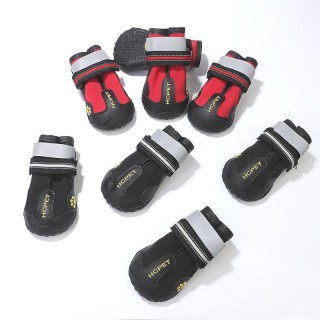 Reflektierende Hundeschuhe Sneaker Wasserdicht Anti-Rutsch-Winter-Hundestiefel Schuhe Socken Haustierschuhe für Husky Mittelg