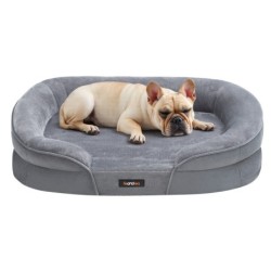 FEANDREA Hundebett, Hundekissen wasserdicht waschbarer BezugM-XL M