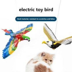 Neu Simulation Vogel Interaktives Katzenspielzeug Elektrischer Hängender Adler Fliegende Vogel Katze Teasering Spielen Katze