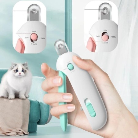 Professioneller Nagelknipser für Haustiere mit verstellbarem Loch, Nagelknipser für Katzen und Hunde, Krallenschneider für Ha