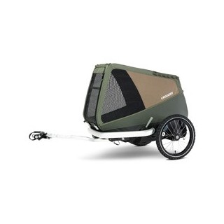 Croozer® Hunde-Fahrradanhänger Dog Enna moss green, Maße: ca. 75 x 40 cm, Räder: 16“