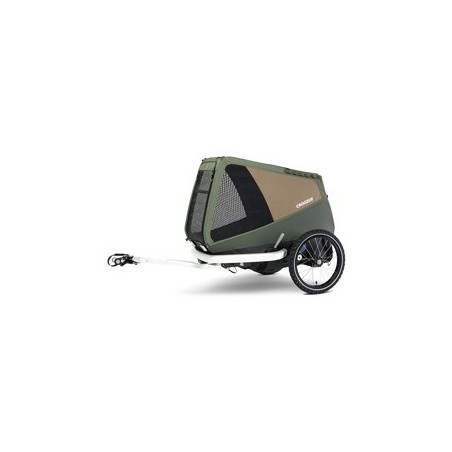 Croozer® Hunde-Fahrradanhänger Dog Enna moss green, Maße: ca. 75 x 40 cm, Räder: 16“