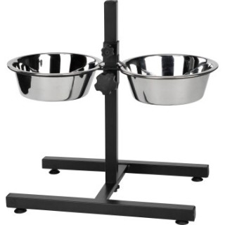 AniOne Doppelnapfständer Edelstahl