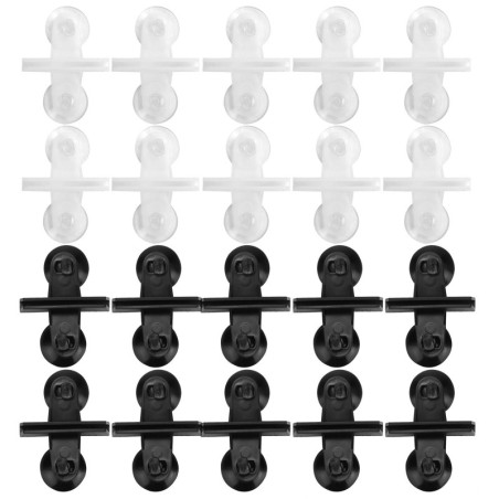 20 Pcs Saugnapf Aquarium Fisch Tanks Glas Abdeckung Trennung Teiler Unterstützung Clip Halterung