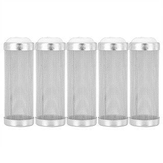 5 stücke Edelstahl Aquarium Filter Zufluss Einlass Mesh Korb Garnelen Schutz(12 mm)