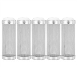 5 stücke Edelstahl Aquarium Filter Zufluss Einlass Mesh Korb Garnelen Schutz(12 mm)