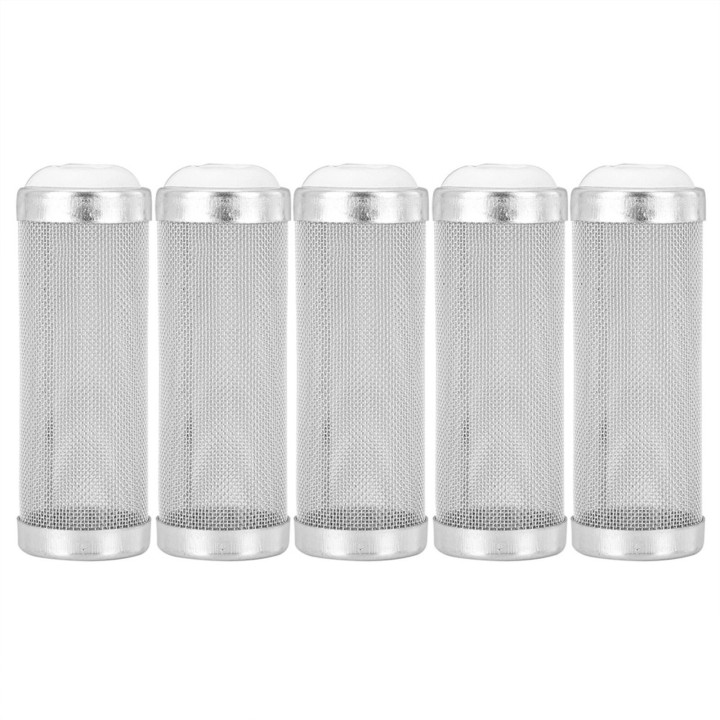 5 stücke Edelstahl Aquarium Filter Zufluss Einlass Mesh Korb Garnelen Schutz(12 mm)