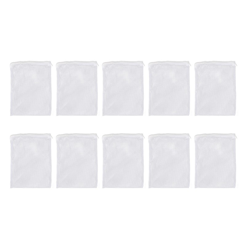 10 stücke Aquarium Filter Media Taschen Große Loch Nylon Reusable Mesh Filter Media Taschen mit Zipper für