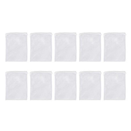 10 stücke Aquarium Filter Media Taschen Große Loch Nylon Reusable Mesh Filter Media Taschen mit Zipper für