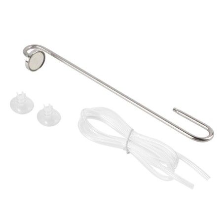304 Edelstahl Spiegel Oberfläche U geformt Externe Aquarium Sauerstoff Diffusor Fisch Tank CO2