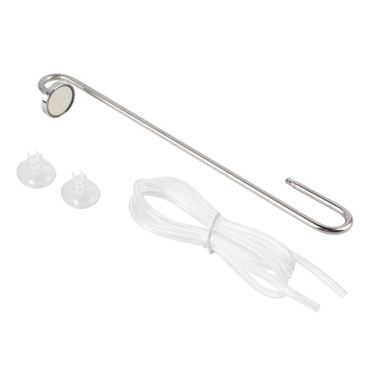 304 Edelstahl Spiegel Oberfläche U geformt Externe Aquarium Sauerstoff Diffusor Fisch Tank CO2