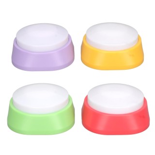 4 Pcs Stimme Aufnahme Taste Multicolor Aufnehmbare Hund Interaktive Presse Summer für Haustier