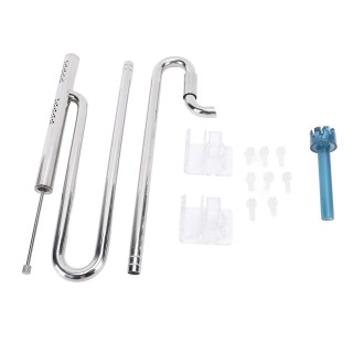 Zufluss- und Abflussrohrsatz Edelstahl 360 Grad Rotation Entfernen Sie den Ölfilm Langlebiger Einsatz für