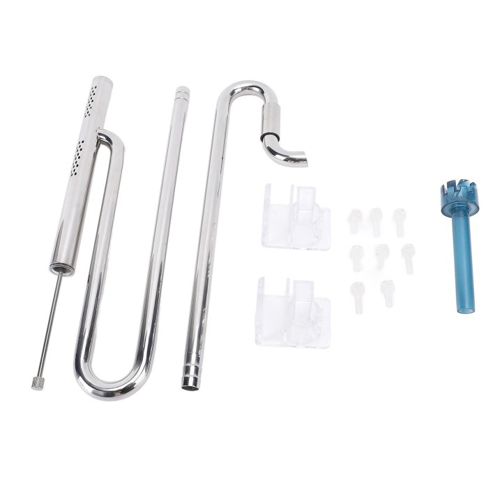 Zufluss- und Abflussrohrsatz Edelstahl 360 Grad Rotation Entfernen Sie den Ölfilm Langlebiger Einsatz für