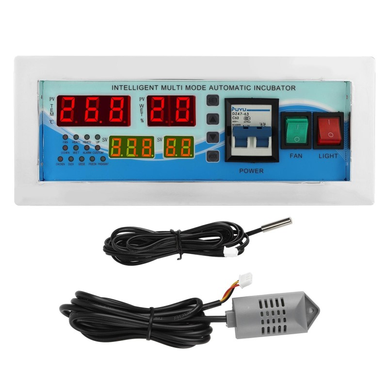 Automatischer Brutkasten-Controller, digitaler Temperatur- und Feuchtigkeitsregler, Zubehör, 180?240V