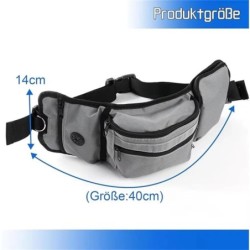 Hundetrainings-Spaziertasche, freihändige Leckerli-Tasche, Lauf-Gürteltasche, Haustier-Welpen-Trainings-Snack-Futtertasche, H