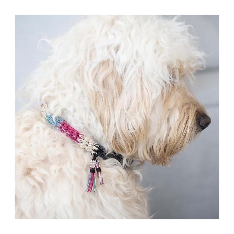 DIY Häkelset - Creativ Company - Hundehalsband - Reflektierend - Mittlere Größe - Mittleres Niveau