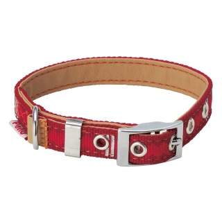 Petio Collar Basic Plus Rautenhalsband Rot Für Große Hunde Größe L rot